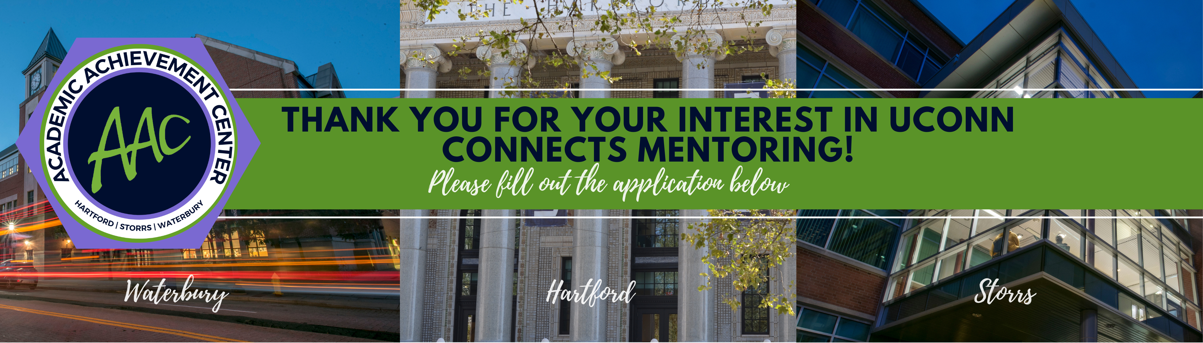 Thank you for your intersting in UConn Connects mentoring. Please fill out the application below